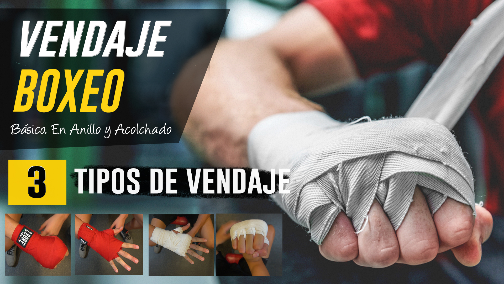 Cómo vendarse las manos correctamente: 3 vendajes de boxeo para todos los  niveles — Gallego Prada Boxeo Barcelona
